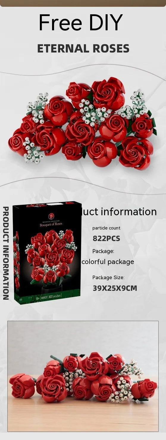 Rose Bouquet Lego
